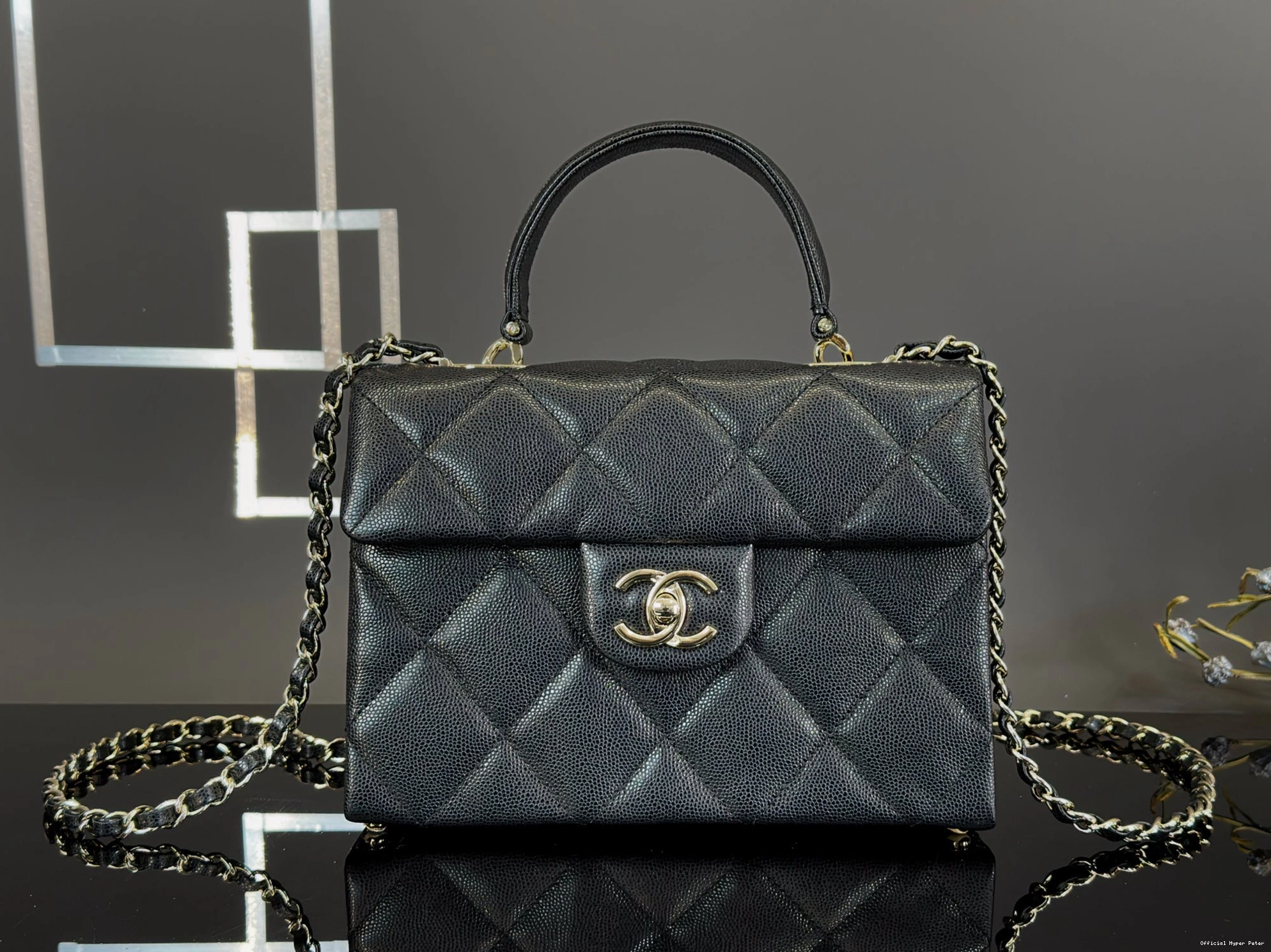 Hyper Peter CHANEL kelly BAG-16*21*9.5cm HANDLE 0808